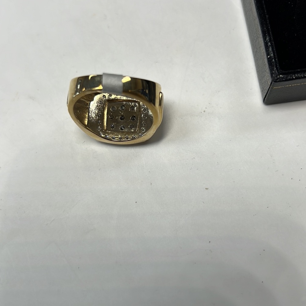 Diamonds 10k Solid Gold Ring - image 4